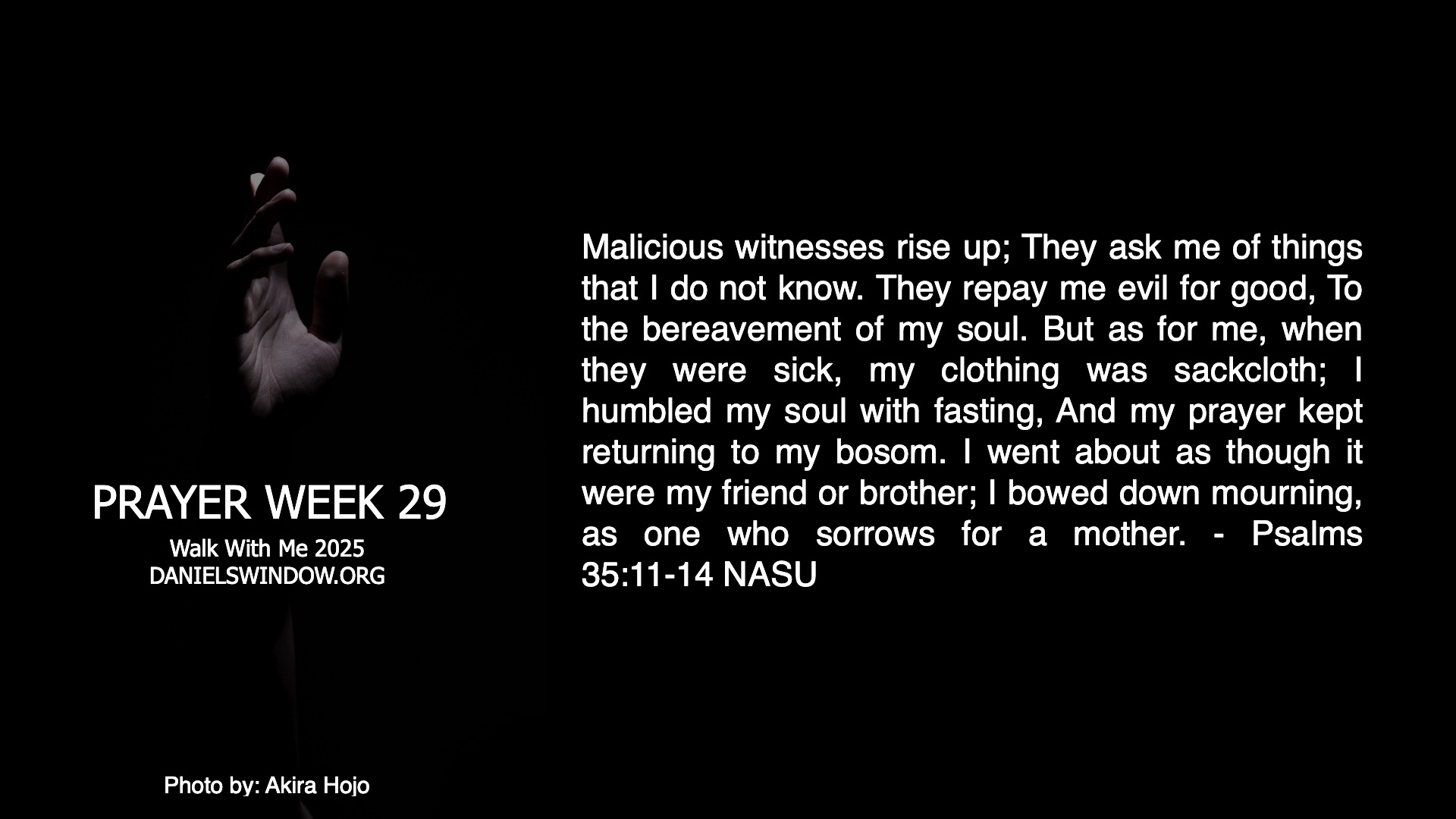Pray this Week