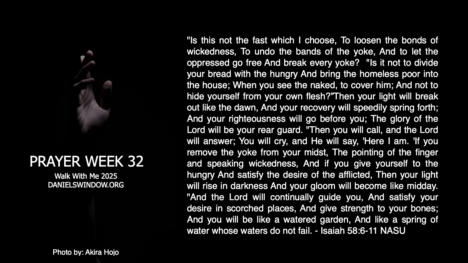Pray this Week