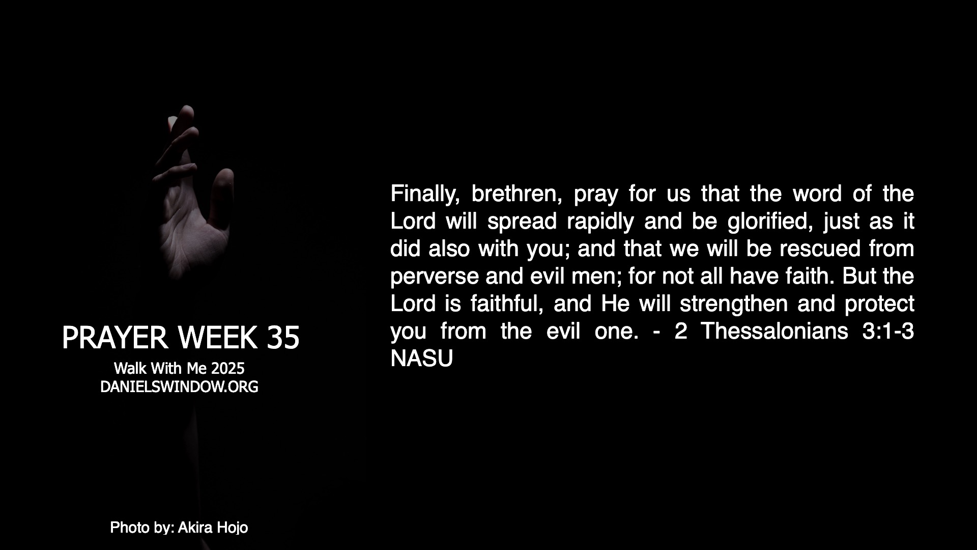 Pray this Week