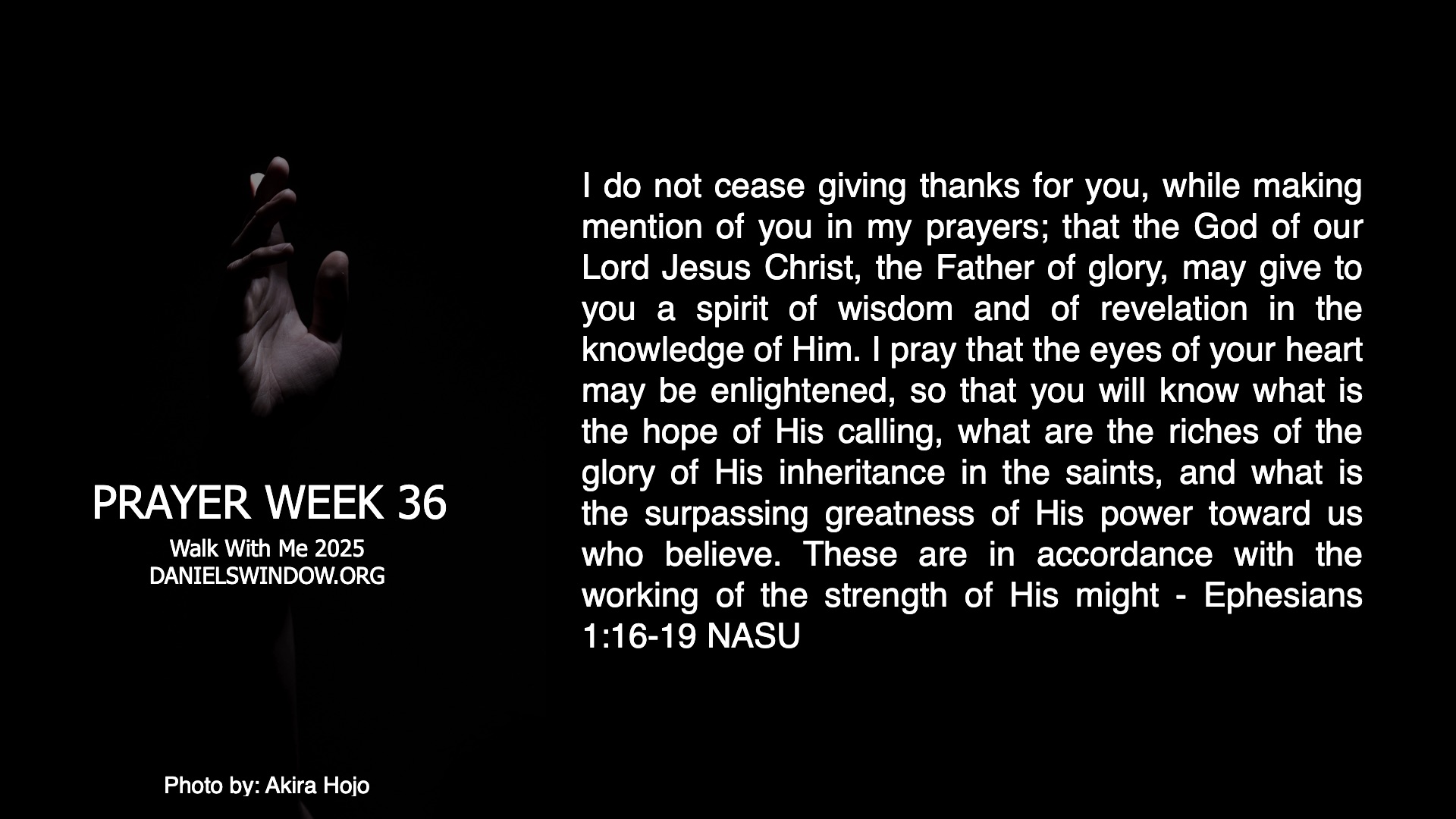 Pray this Week