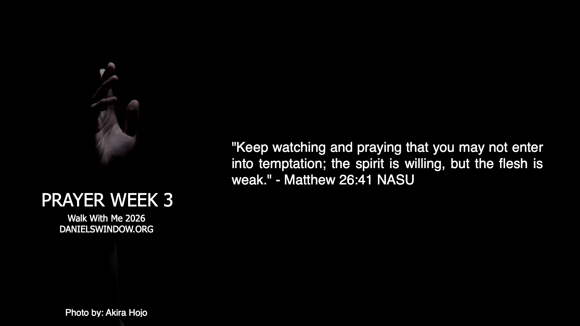 Pray this Week